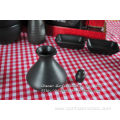 Tableware set matt black